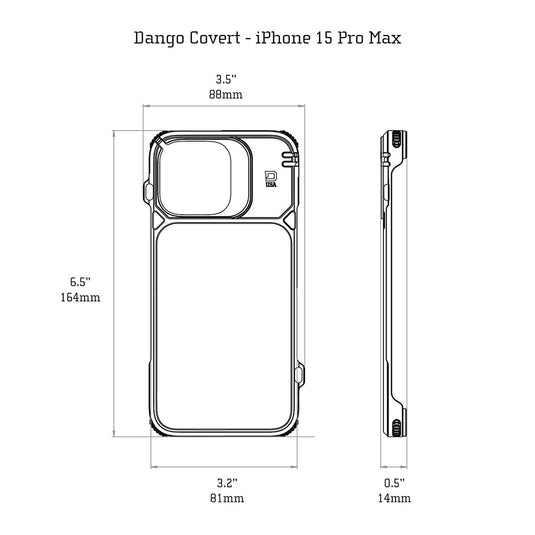 DANGO Covert Case for Iphone 15 Pro Max