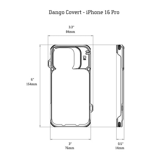 DANGO Covert Case for Iphone 16 Pro