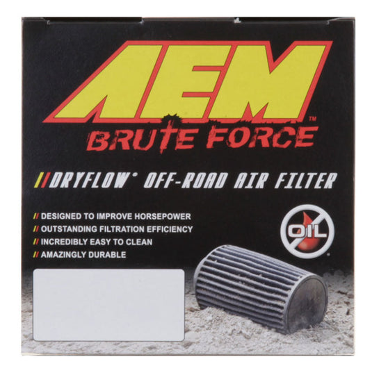 AEM Induction AEM Dryflow 4in. X 9in. Round Tapered Air Filter 21-2059BF