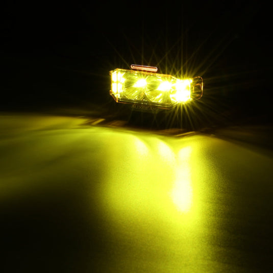 V-MAX Series | 4 Inch 72W 6960LM Combo Beam Side Shooter LED Rectangular Pod Lights with Amber DRL