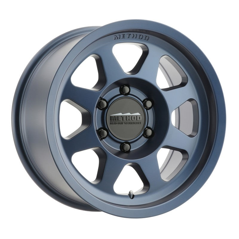 Load image into Gallery viewer, Method MR701 17x8.5 0mm Offset 6x135 87mm CB Bahia Blue Wheel
