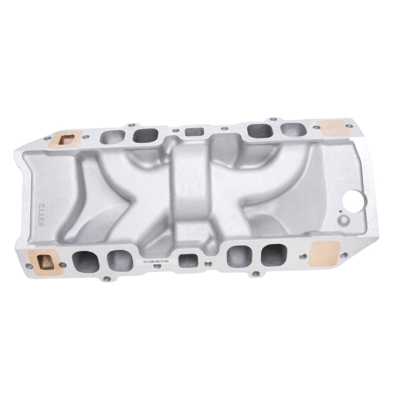 Load image into Gallery viewer, Edelbrock Manifold Marine RPM Chevy Big Block Oval Port w/ Brass
