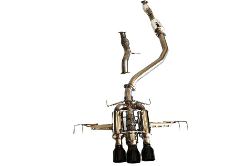 Load image into Gallery viewer, Invidia 22+ HONDA CIVIC TYPE-R FL5 R400 SINGLE LAYER BLACK TIP CAT-BACK (NON POLISH PIPE)
