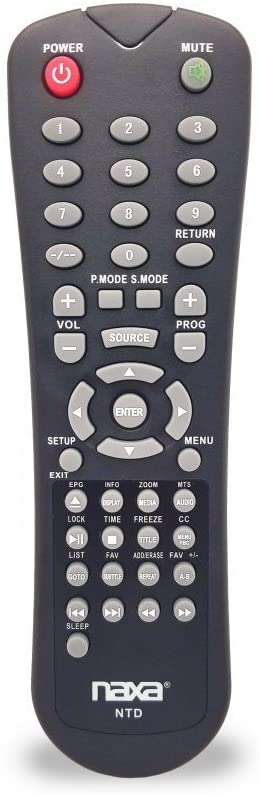 Load image into Gallery viewer, NAXA Original Replacement Remote Control for Naxa NT and NTD Model 12 Volt TVs and TV/DVD Combo Players
