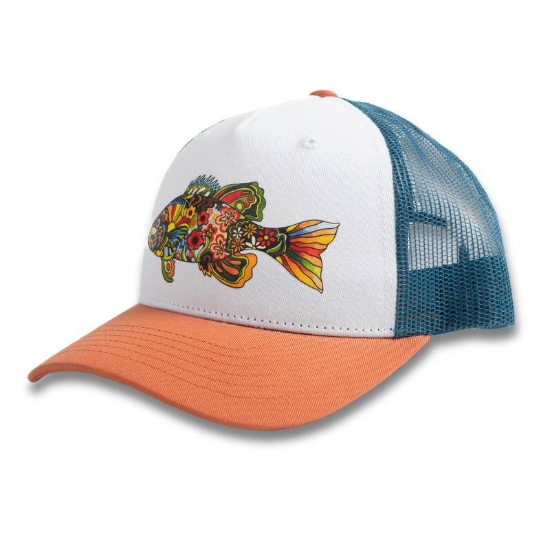 Load image into Gallery viewer, Boho Bass Trucker Hat
