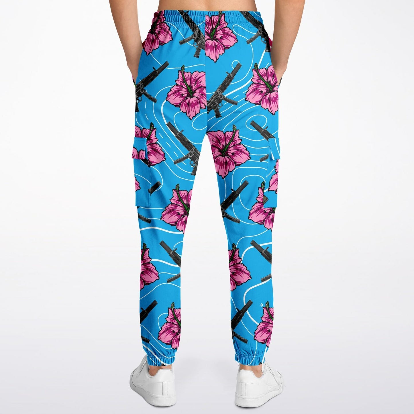 Rad Palm High Capacity Hibiscus Blue Cargo Joggers