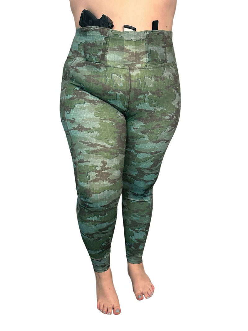 Load image into Gallery viewer, Defender Concealed Carry Leggings | TerraVerde™ Camo
