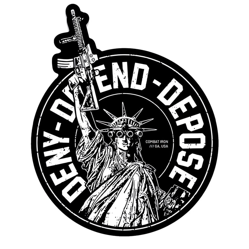 Load image into Gallery viewer, Deny. Defend. Depose. Decal
