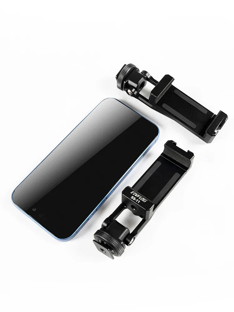 Load image into Gallery viewer, Linkogear Aluminum Phone Clamp Mount 360° Rotating Cold Shoe Tripod
