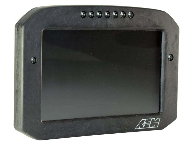 Load image into Gallery viewer, AEM CD-7LG Carbon Logging Flush Digital Dash Display w/ Internal 20Hz GPS &amp; Antenna 30-5703F
