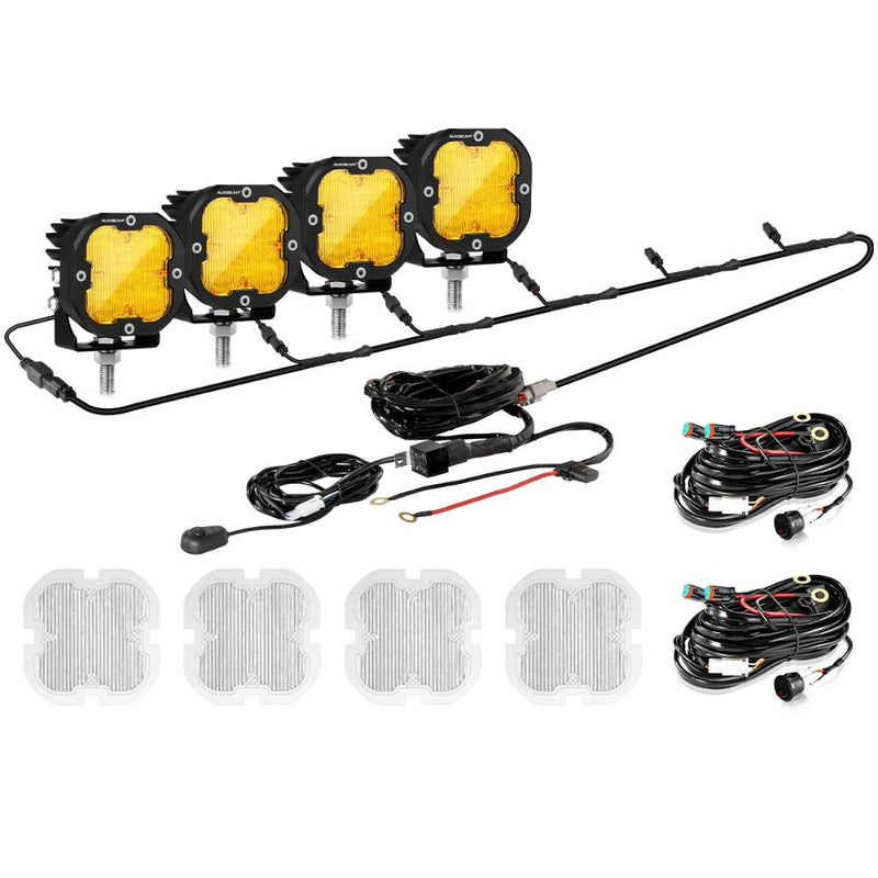 Load image into Gallery viewer, XP-ULTRA Series 3 Inch 80W Flood Beam LED Pods Amber&amp;White Offroad Lights
