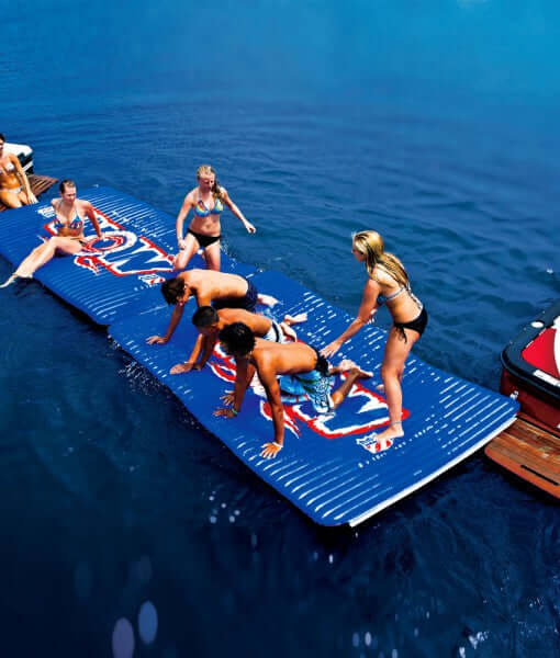 Load image into Gallery viewer, WOW Watersports Floating Pool and Lake Water Walkway and Lounge Red
