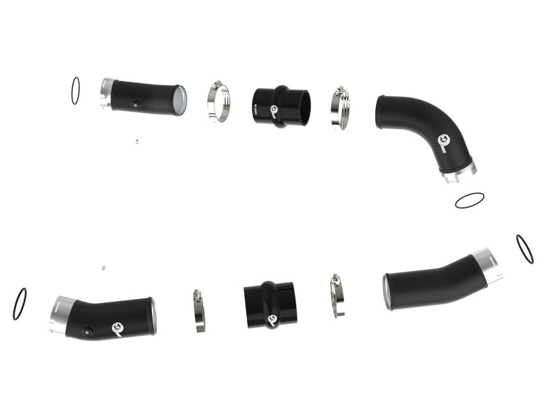 Load image into Gallery viewer, aFe 2024+ Toyota Tacoma BladeRunner  2.5in &amp; 3in Aluminum Hot &amp; Cold Charge Pipe Kit - Black
