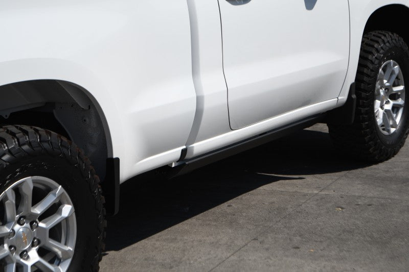 Load image into Gallery viewer, RealTruck 19-24 Chevy Silverado Standard Cab 2dr VoltStep Electric Running Board Kit-Textured Black
