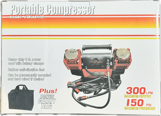Digital 300LPM  12V Twin Cylinder Offroad, Overland Air Compressor