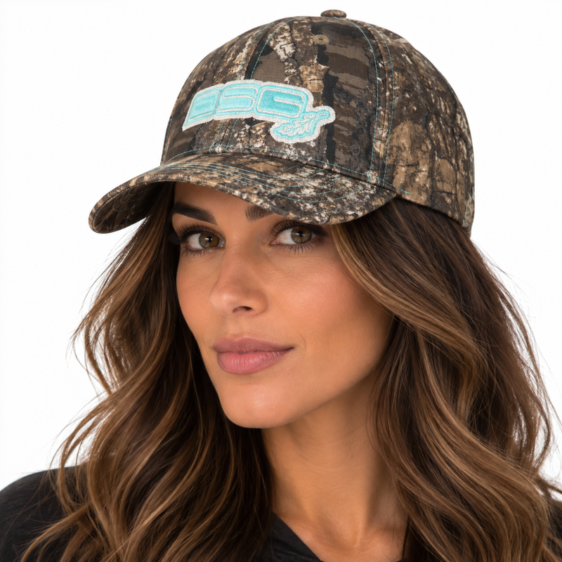 Load image into Gallery viewer, Distressed Camo Baseball Cap
