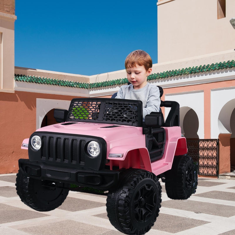Load image into Gallery viewer, DIY 12V Electric SUV Ride-On Toy with Remote Control, LED Lights, and MP3 Player
