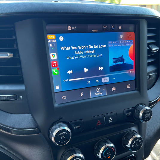 2019–2024 RAM 1500/2500/3500 UBD Uconnect 5 8.4″ Touchscreen Upgrade Kit (Wireless CarPlay / Android Auto)