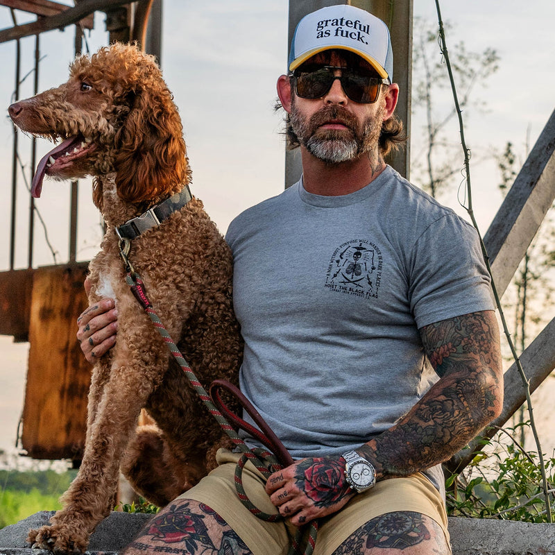 Load image into Gallery viewer, Hoist the Black Flag Skull &amp; Bones Men&#39;s T-Shirt
