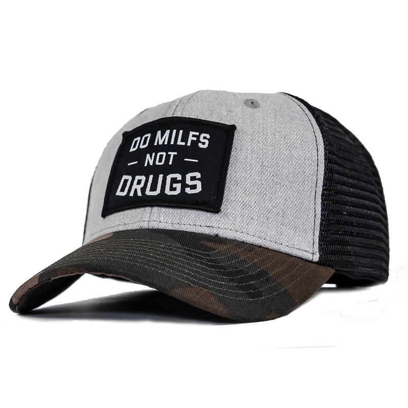 Load image into Gallery viewer, Do Milfs. Not Drugs. Patch Snapback HAT
