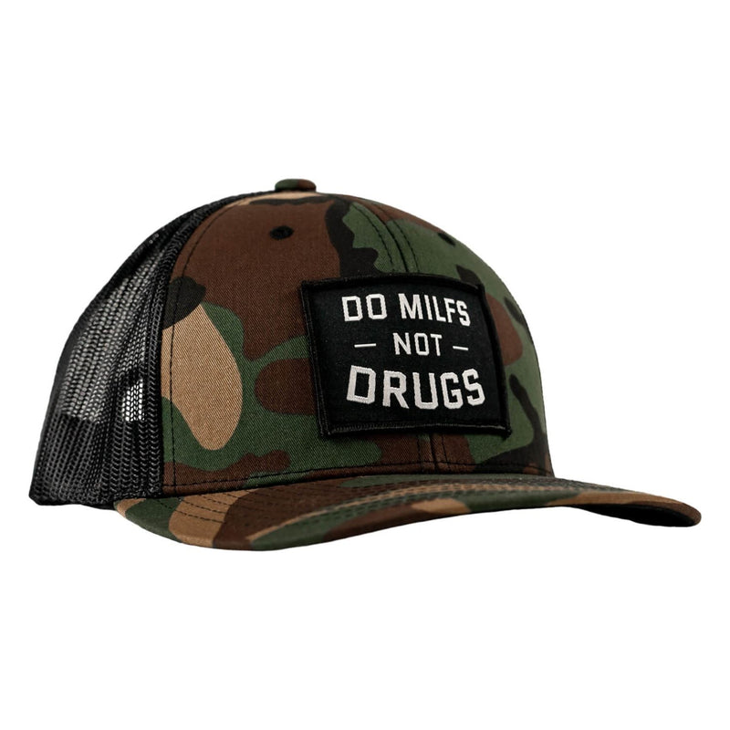 Load image into Gallery viewer, Do Milfs. Not Drugs. Patch Snapback HAT
