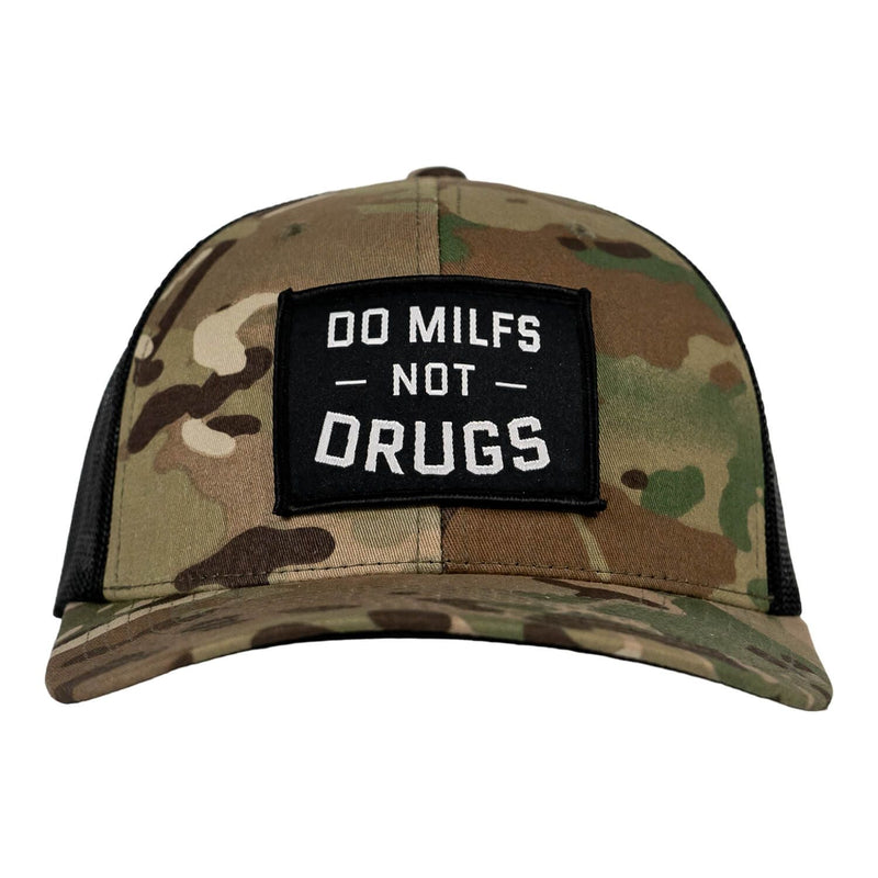 Load image into Gallery viewer, Do Milfs. Not Drugs. Patch Snapback HAT
