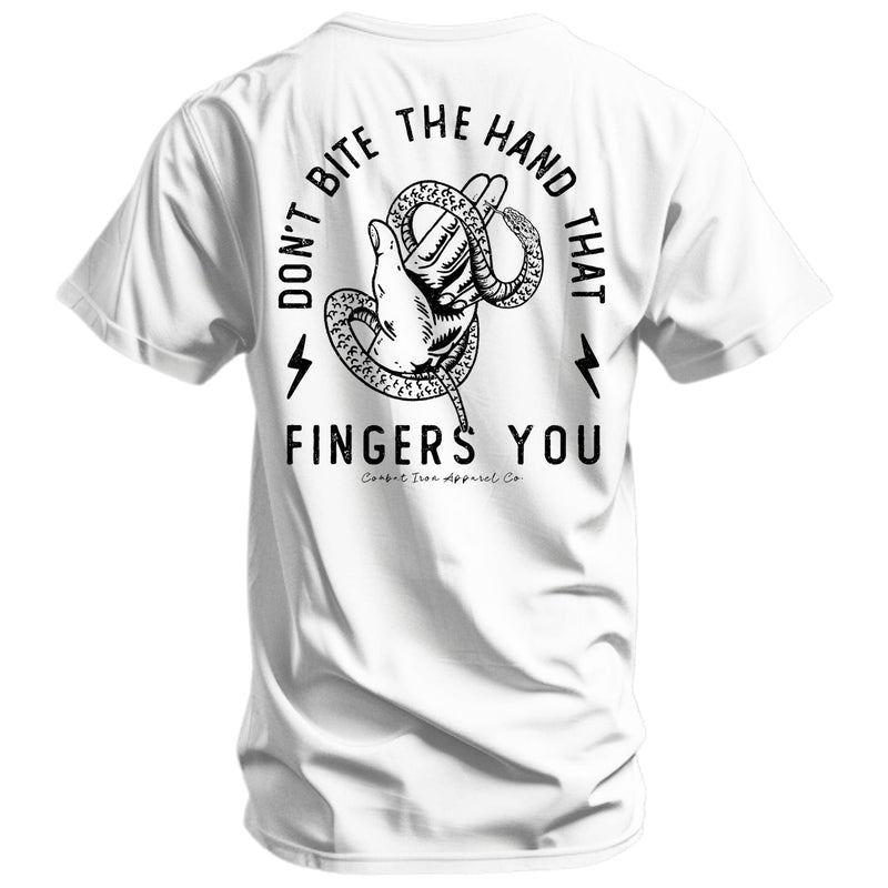 Load image into Gallery viewer, Don&#39;t Bite The Hand That Fingers You Men&#39;s T-Shirt
