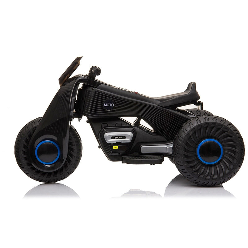 Load image into Gallery viewer, Double Drive 6V Kids Electric Motorcycle with 3 Wheels - Black
