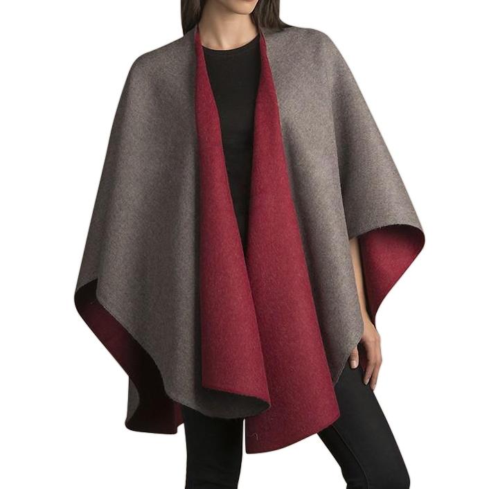 Load image into Gallery viewer, Double Face Alpaca Ruana
