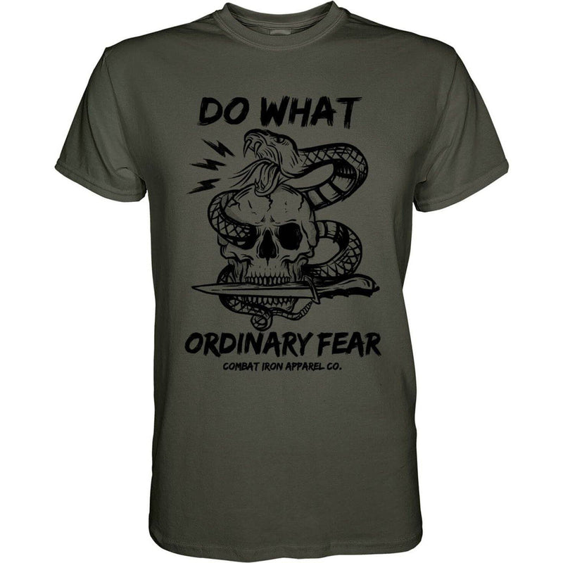 Load image into Gallery viewer, DO WHAT ORDINARY FEAR Snake &amp; Skull Men&#39;s T-shirt
