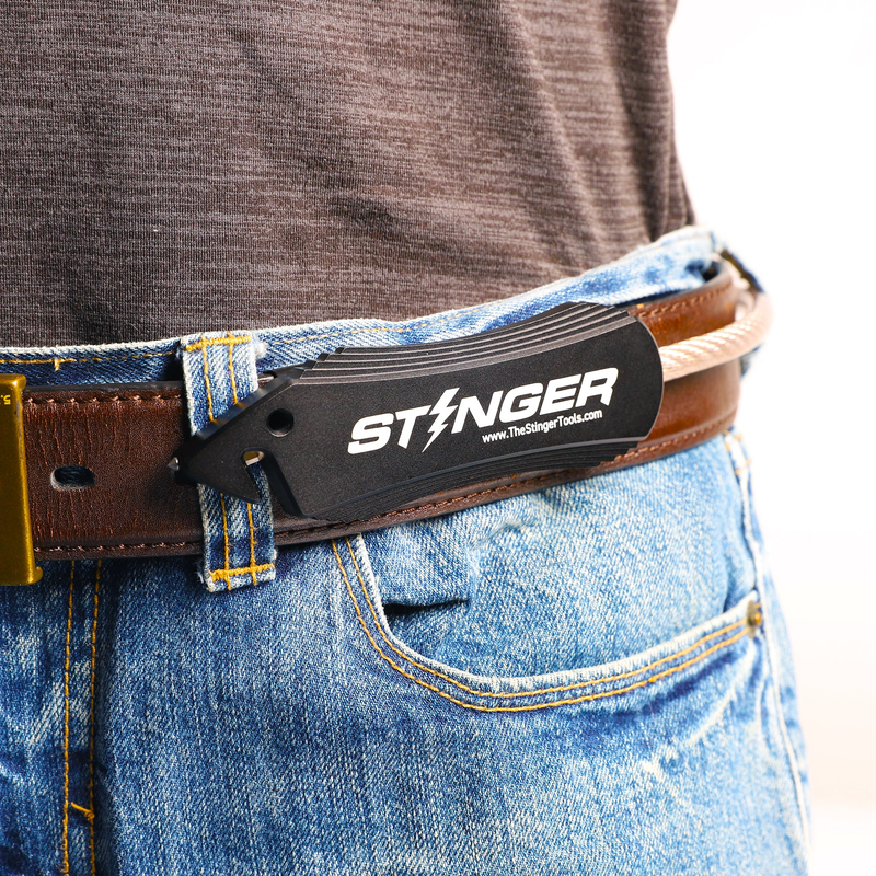 Load image into Gallery viewer, Stinger Concealed Carry Whip System: Car Emergency Tool with Seat Belt Cutter and Window Breaker
