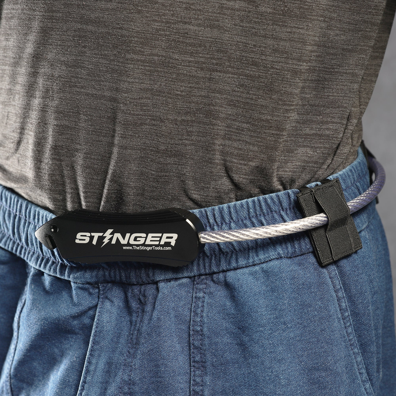 Load image into Gallery viewer, Stinger Concealed Carry Whip System: Car Emergency Tool with Seat Belt Cutter and Window Breaker
