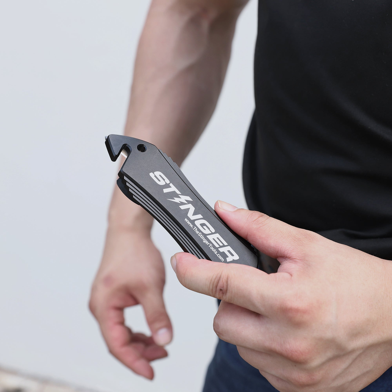 Load image into Gallery viewer, Stinger Concealed Carry Whip System: Car Emergency Tool with Seat Belt Cutter and Window Breaker
