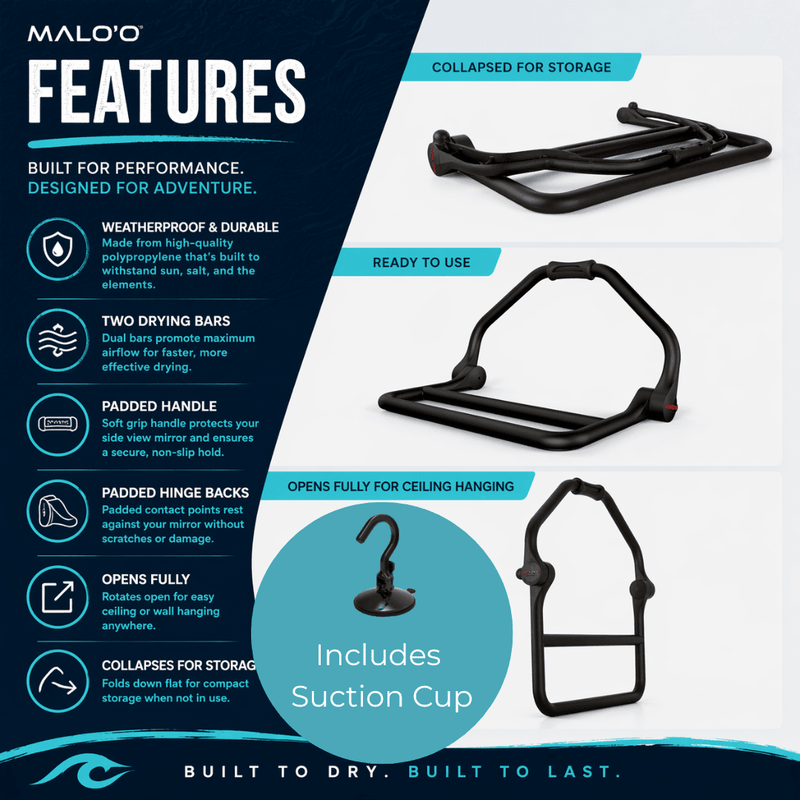 Load image into Gallery viewer, DryRack RV, Van &amp; Boat Edition – Heavy-Duty Suction Mount Drying Rack for Outdoor Gear
