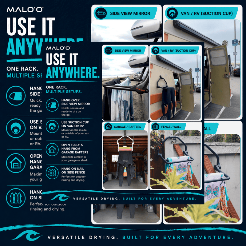 Load image into Gallery viewer, DryRack RV, Van &amp; Boat Edition – Heavy-Duty Suction Mount Drying Rack for Outdoor Gear

