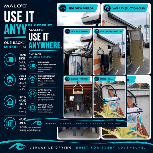 DryRack RV, Van & Boat Edition – Heavy-Duty Suction Mount Drying Rack for Outdoor Gear
