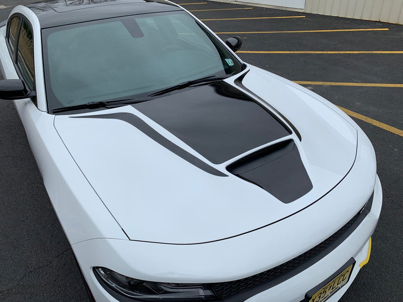 Load image into Gallery viewer, Hood Spears and Front Small Hood Decal Cover for 2015-2021 Dodge Charger
