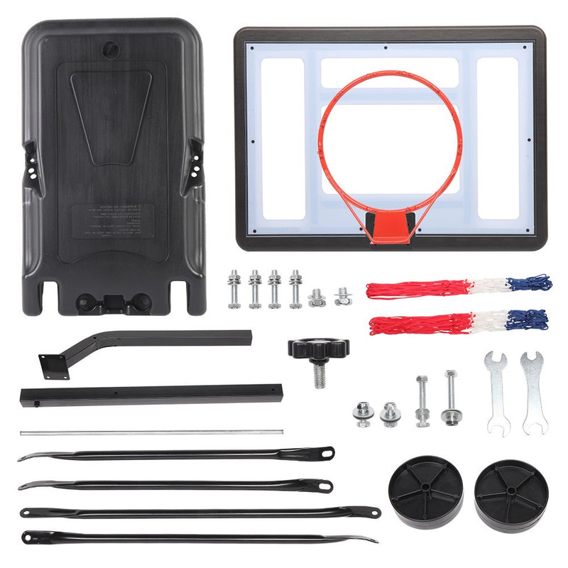 Load image into Gallery viewer, Adjustable Height Portable PVC Swimming Pool Basketball Stand for 7# Balls
