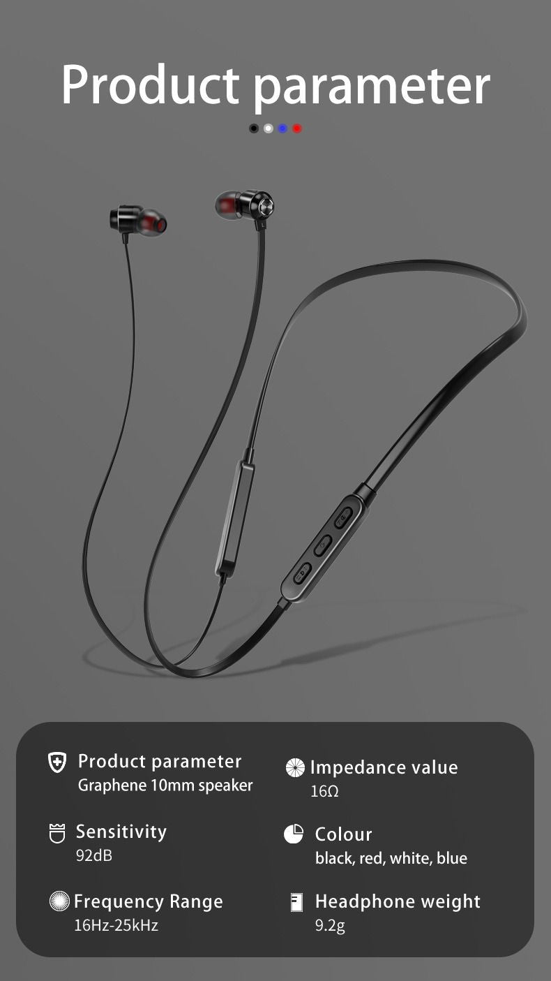 Load image into Gallery viewer, Neck-mounted Wireless earbuds Sports Headphones Neck Bluetooth 5.3 In-Ear Metal Earphones
