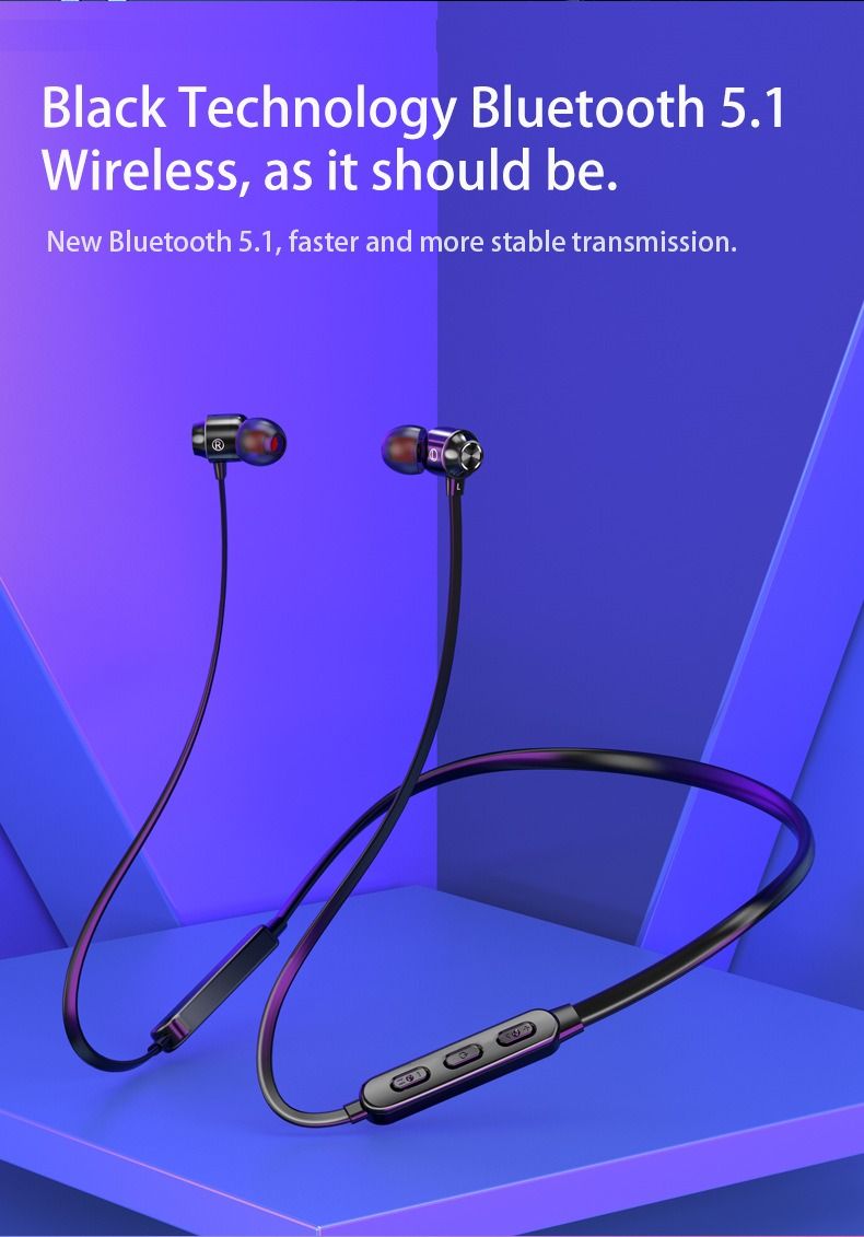 Load image into Gallery viewer, Neck-mounted Wireless earbuds Sports Headphones Neck Bluetooth 5.3 In-Ear Metal Earphones

