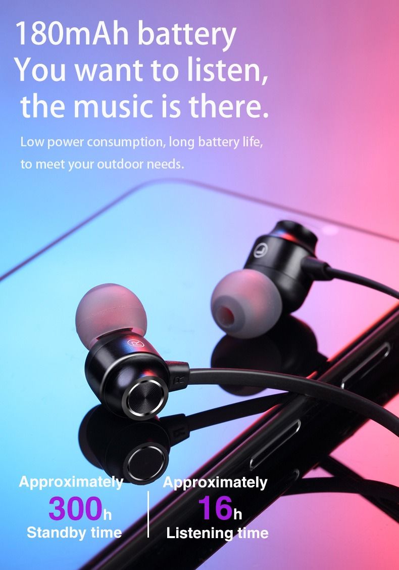 Load image into Gallery viewer, Neck-mounted Wireless earbuds Sports Headphones Neck Bluetooth 5.3 In-Ear Metal Earphones
