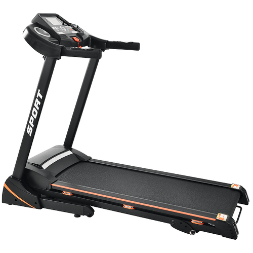 330LBS Folding peloton Treadmill Aerobic Training 14.8KM/h Running Fitness LCD Display 5in 3.5HP motor, Medium Treadmill Home / Office adult men and women