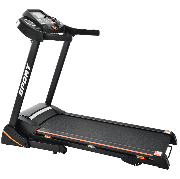 Load image into Gallery viewer, 330LBS Folding peloton Treadmill Aerobic Training 14.8KM/h Running Fitness LCD Display 5in 3.5HP motor, Medium Treadmill Home / Office adult men and women
