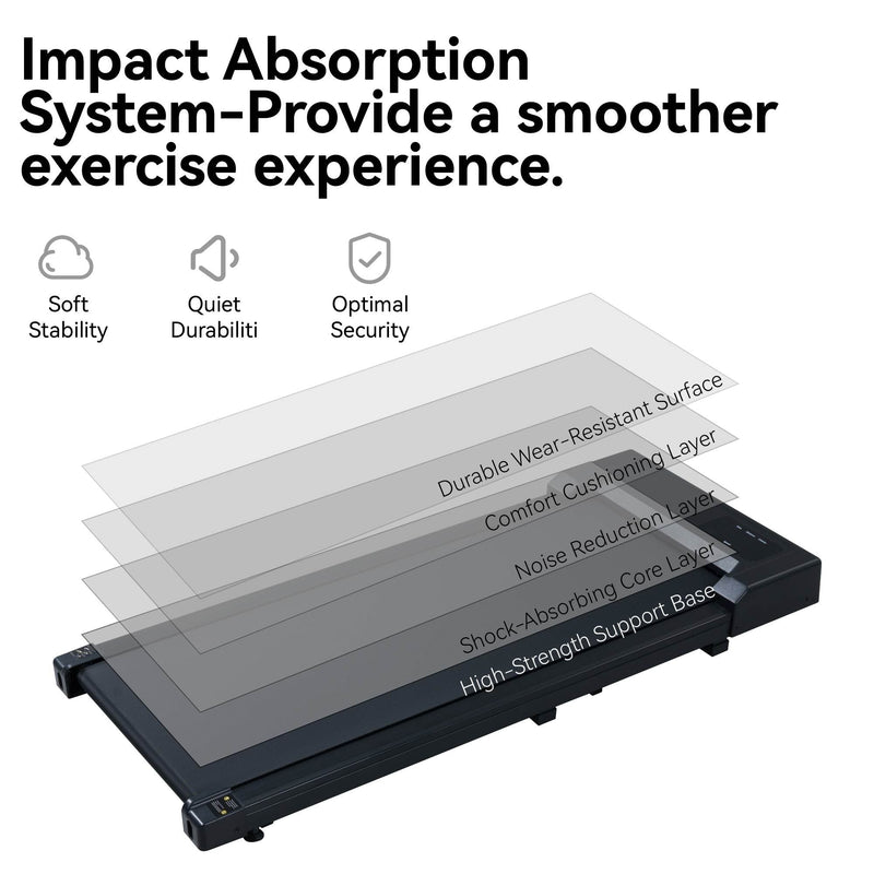 Load image into Gallery viewer, 2.5HP Under Desk Treadmill, Portable Walking Pad for Home &amp; Office, Compact Running &amp; Walking Machine with Remote Control, LED Display, Black
