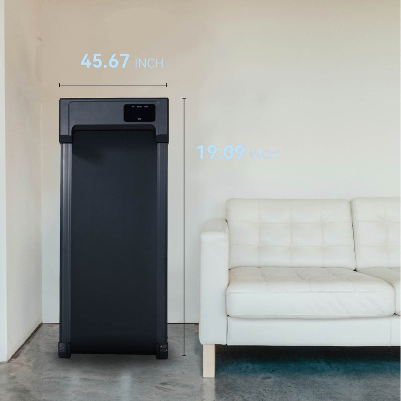 Load image into Gallery viewer, 2.5HP Under Desk Treadmill, Portable Walking Pad for Home &amp; Office, Compact Running &amp; Walking Machine with Remote Control, LED Display, Black
