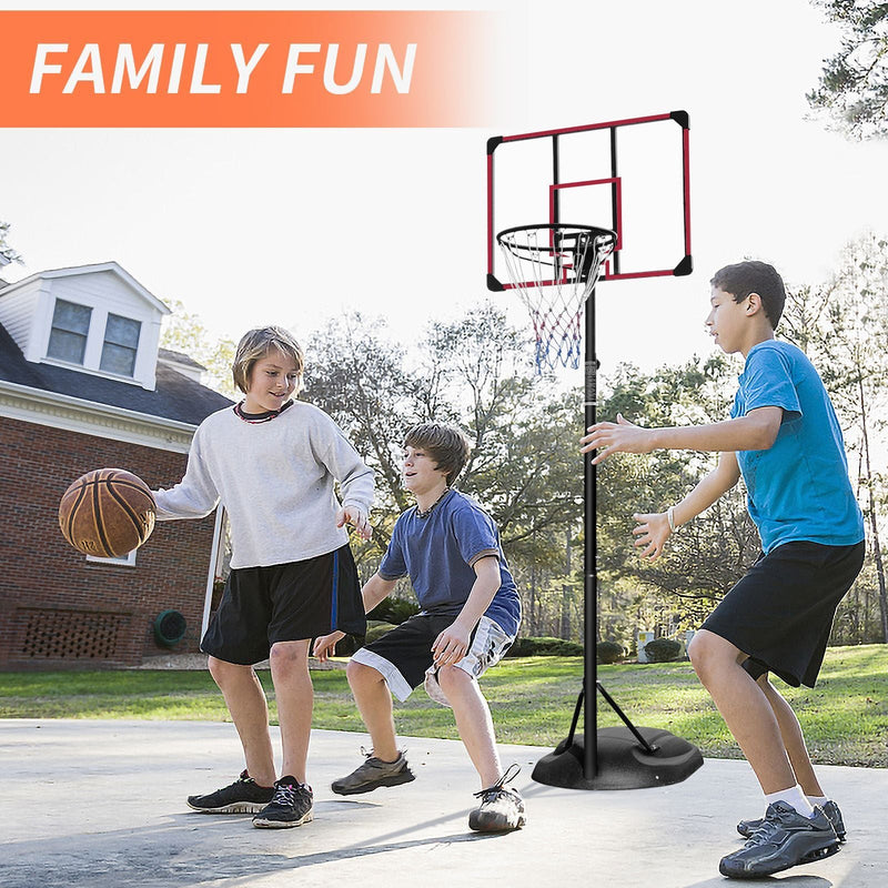 Load image into Gallery viewer, Adjustable Portable Basketball Hoop with 32&quot; Backboard for Indoor &amp; Outdoor Play 7.5ft - 9.2ft
