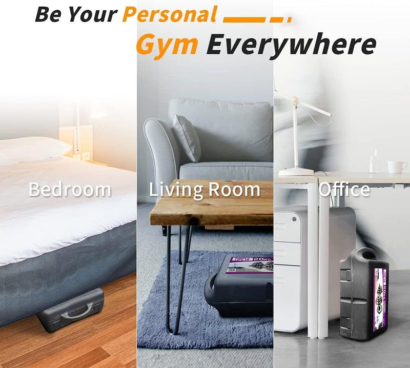 Load image into Gallery viewer, Adjustable Dumbbell Set Home Gym Cast Iron Barbell Sets with Carry Box 110lbs Office Bedroom Workout Dumbbells for Men and Women
