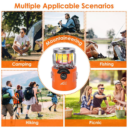 2000W 2-in-1 Gas Tent Heater and Camping Stove