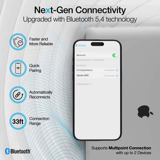 Active Noise Cancelling True Wireless Earbuds with Wireless Charging Case