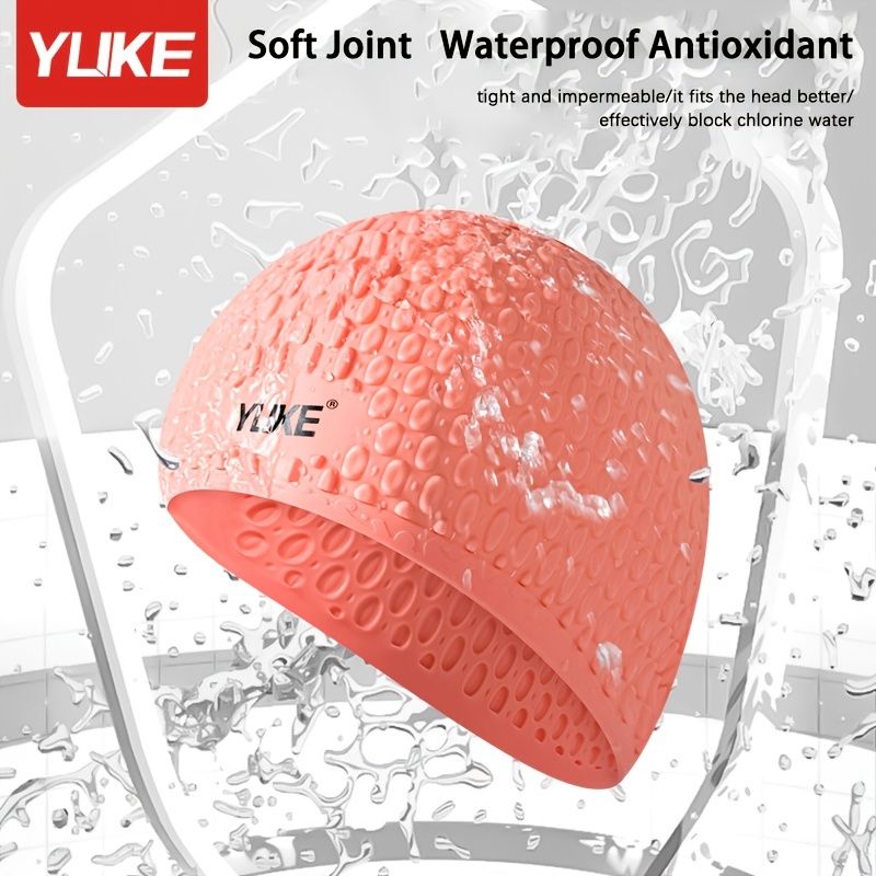 Load image into Gallery viewer, Adult Silicone Swim Caps Waterproof Swimming Cap, purple
